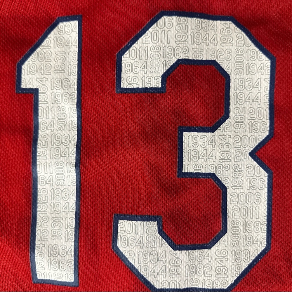 St Louis Cardinals Mens XL Jersey Matt Carpenter Red Ford Baseball Sz XL - Picture 5 of 7